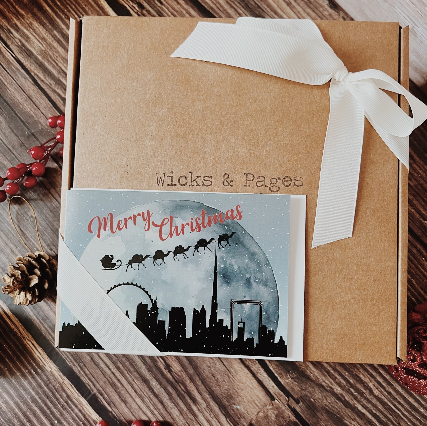 Dubai Skyline Christmas Card